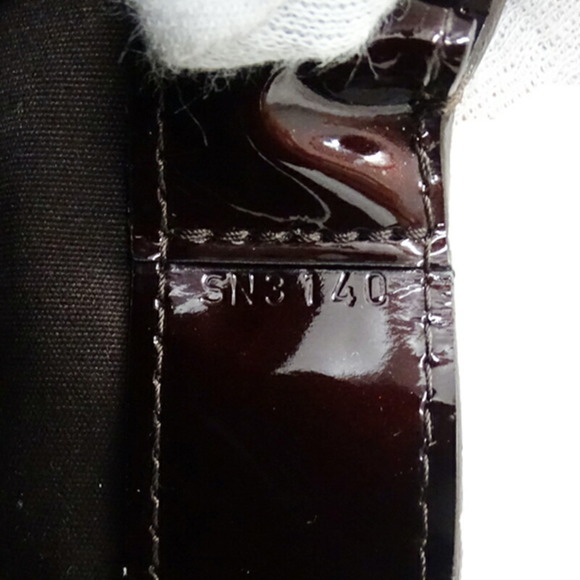Louis Vuitton LOUIS VUITTON Bag Vernis Women's Tote Monogram Wilshire MM Amar... - Picture 7 of 14